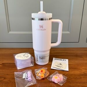 Stanley Rose Quartz / Light Pink Tumbler (Quencher H2.0) with Accessories